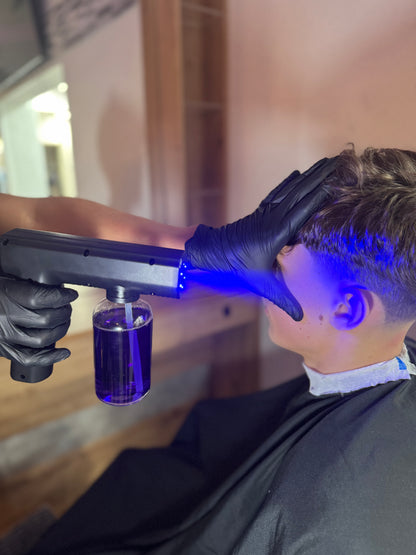 Flair Gun - Sprühpistole für professionelle Aftershave-Hautpflege